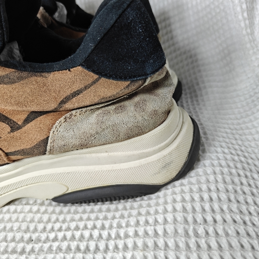 Steve Madden Leopard Print Sneakers Leather Sneakers Shoes Men's Shoes Size 11M - Picture 4 of 10